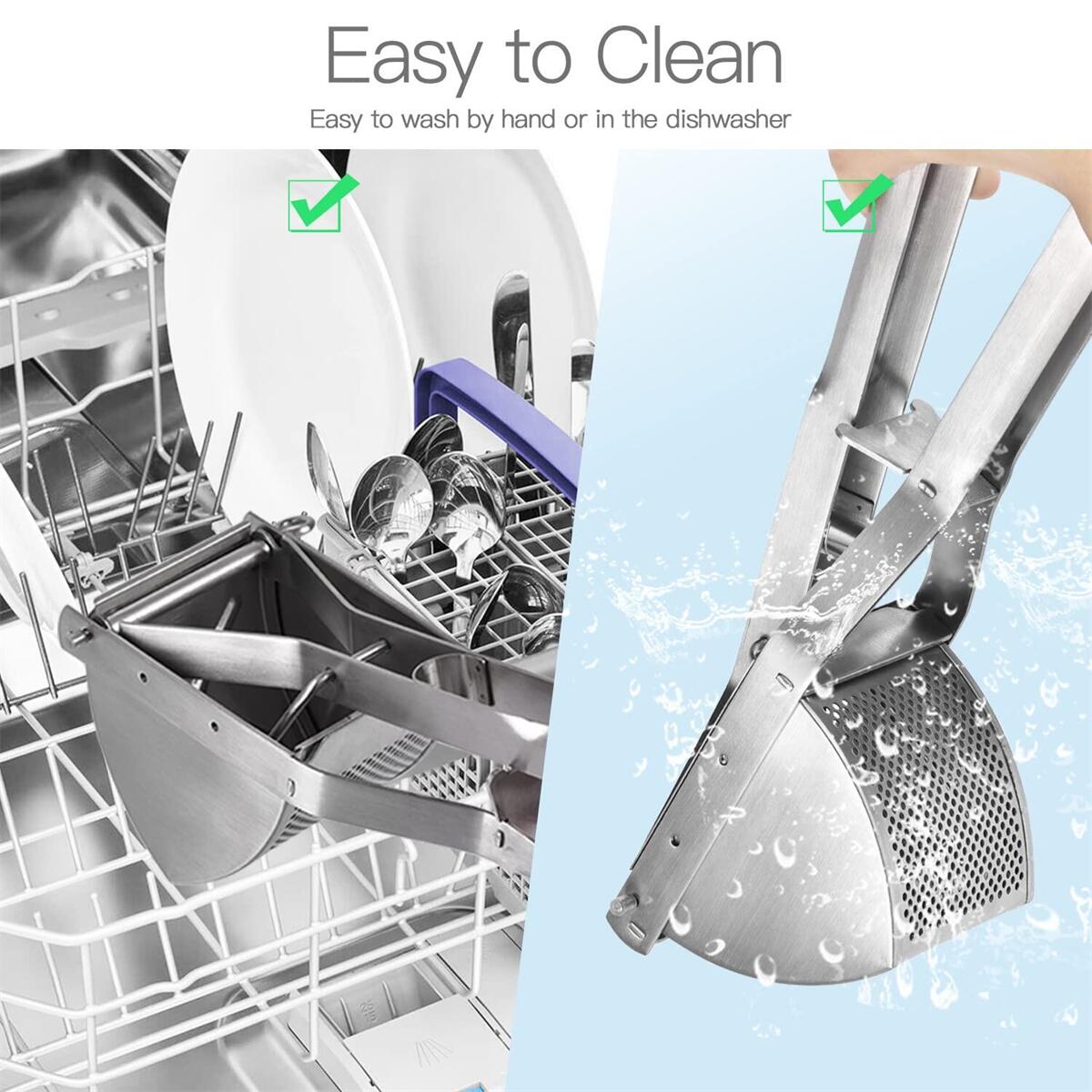 Kitchen Stainless Steel Potato Masher - Image 2