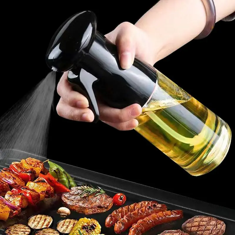 Black Transparent Kitchen Oil Bottle Cooking
