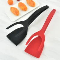 2 In 1 Shovel Clip Silicone food Tongs