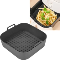 Silicone Pot Thick Reusable Square Air Fryer