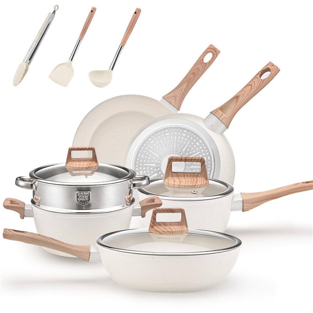 Kitchenware Pots and Pans Set Granite Coating